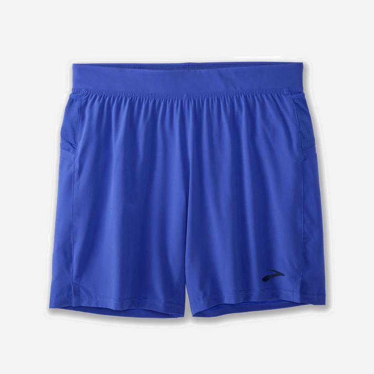 Brooks Sherpa 7 2-In-1 Løpeshorts Herre Verkkokauppa - Blå - Norge (MCA531279)